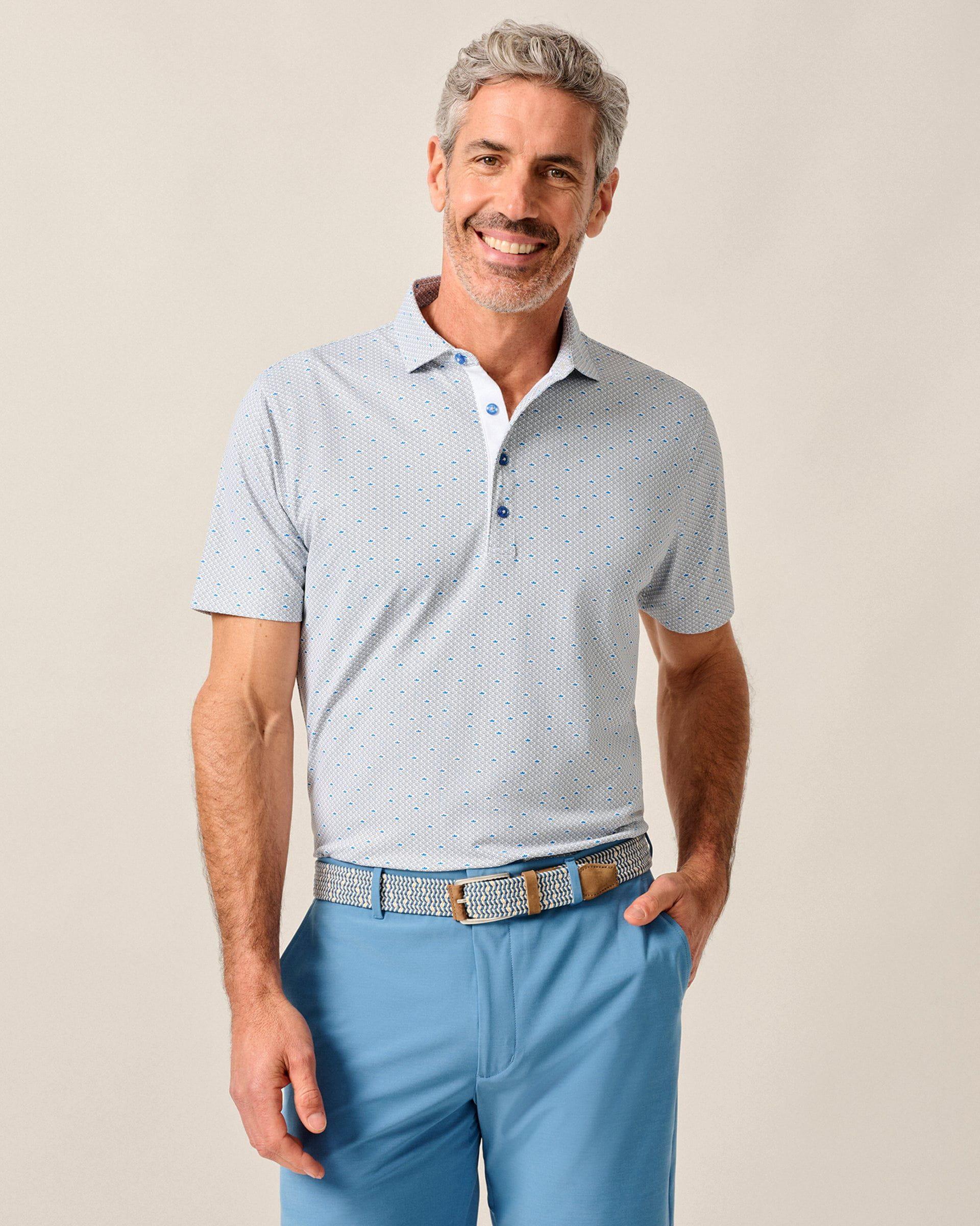 Performance Mesh Polo - Poppy Male Product Image