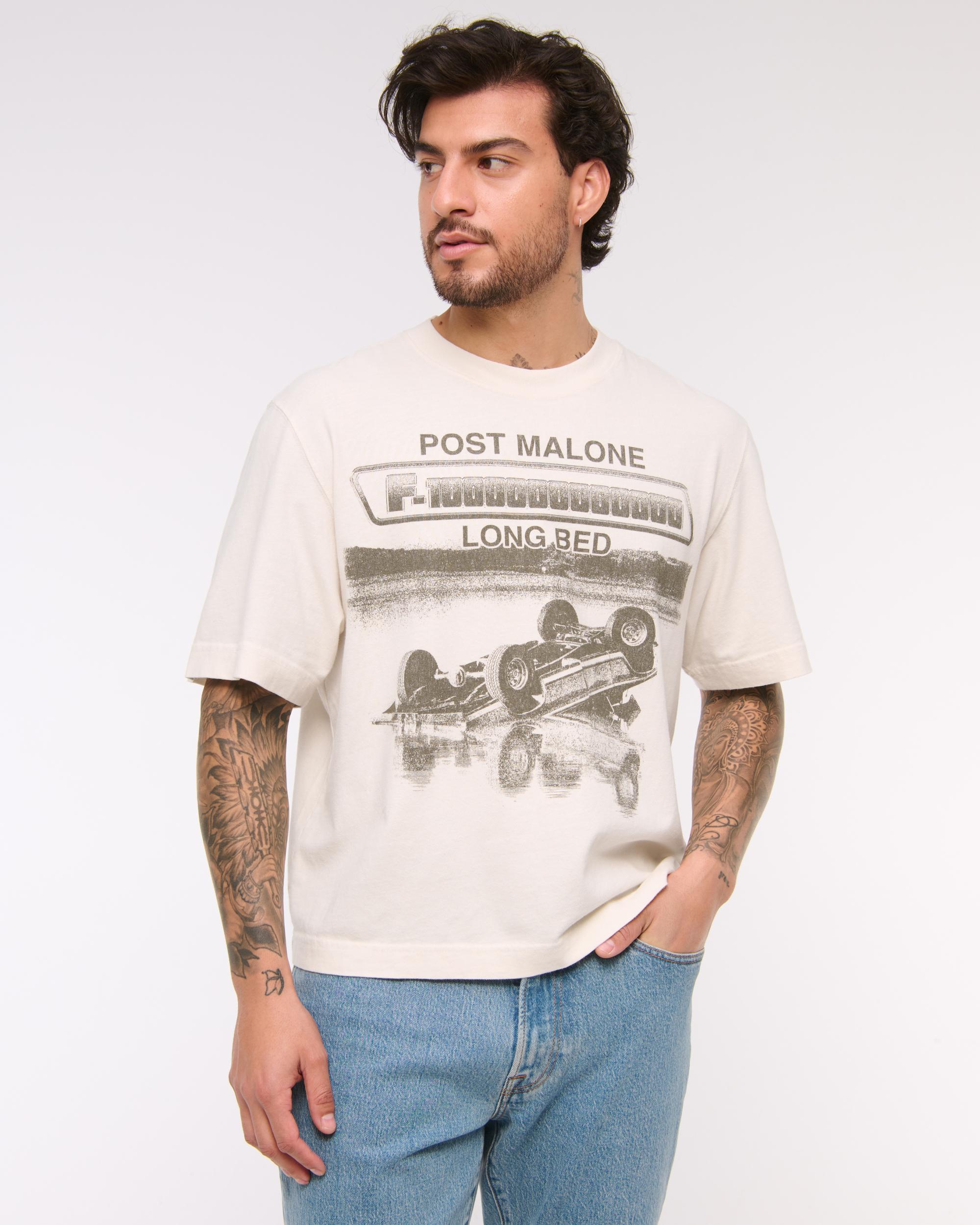 Cropped Post Malone Graphic Tee Product Image