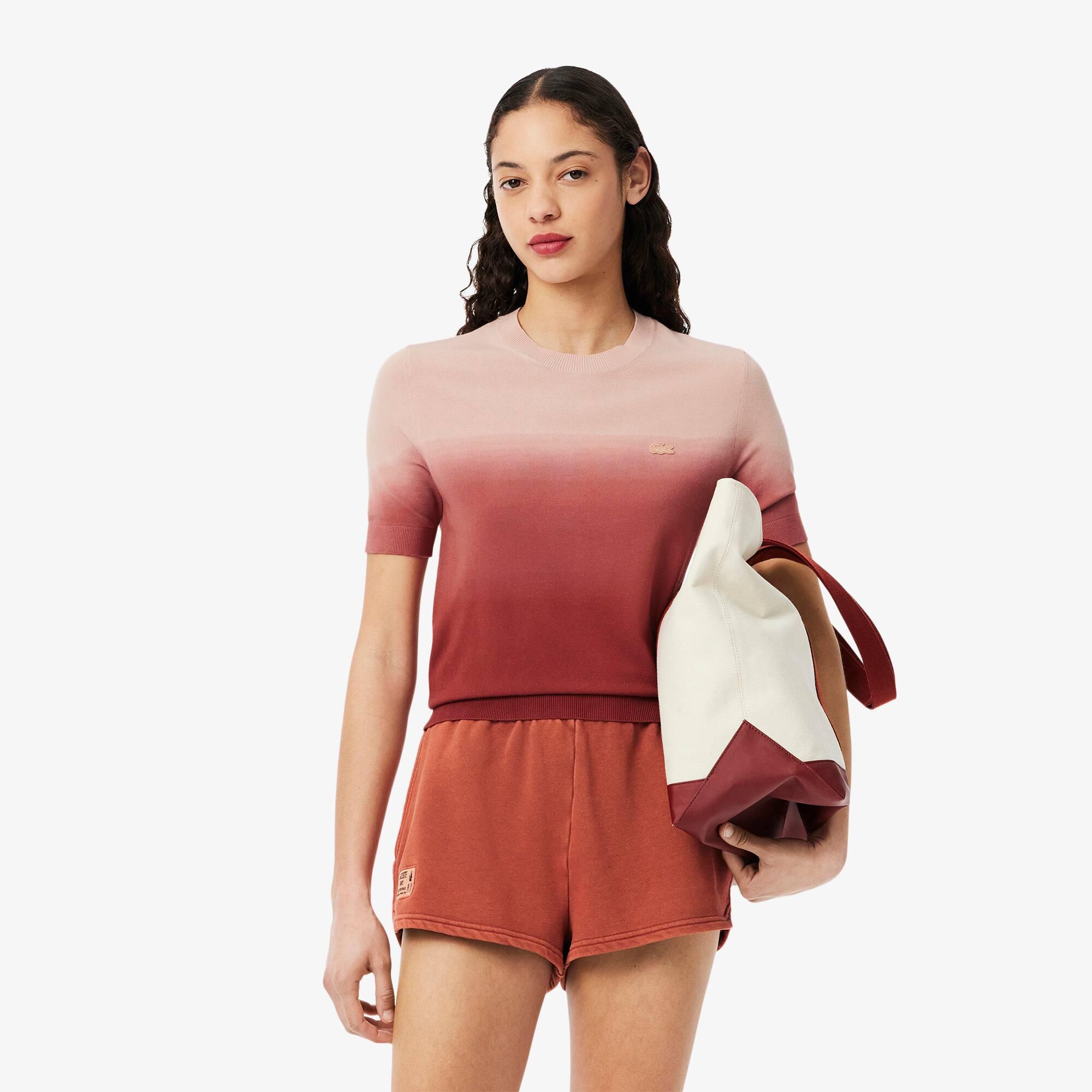 Short Sleeved Ombré Effect Sweater Product Image