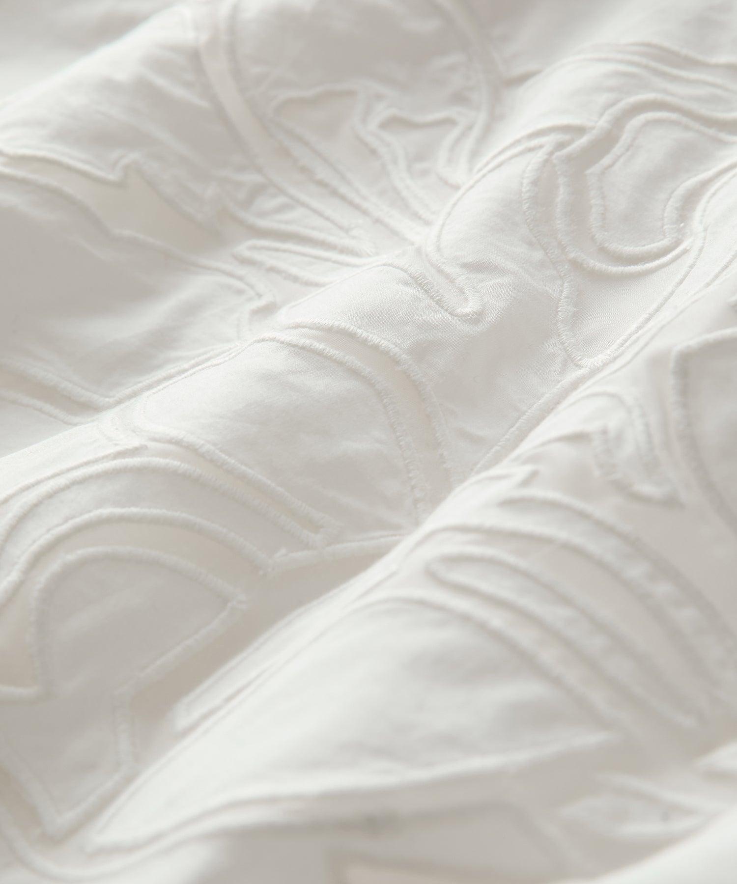 Cropped Cotton Camp Collar Shirt Product Image