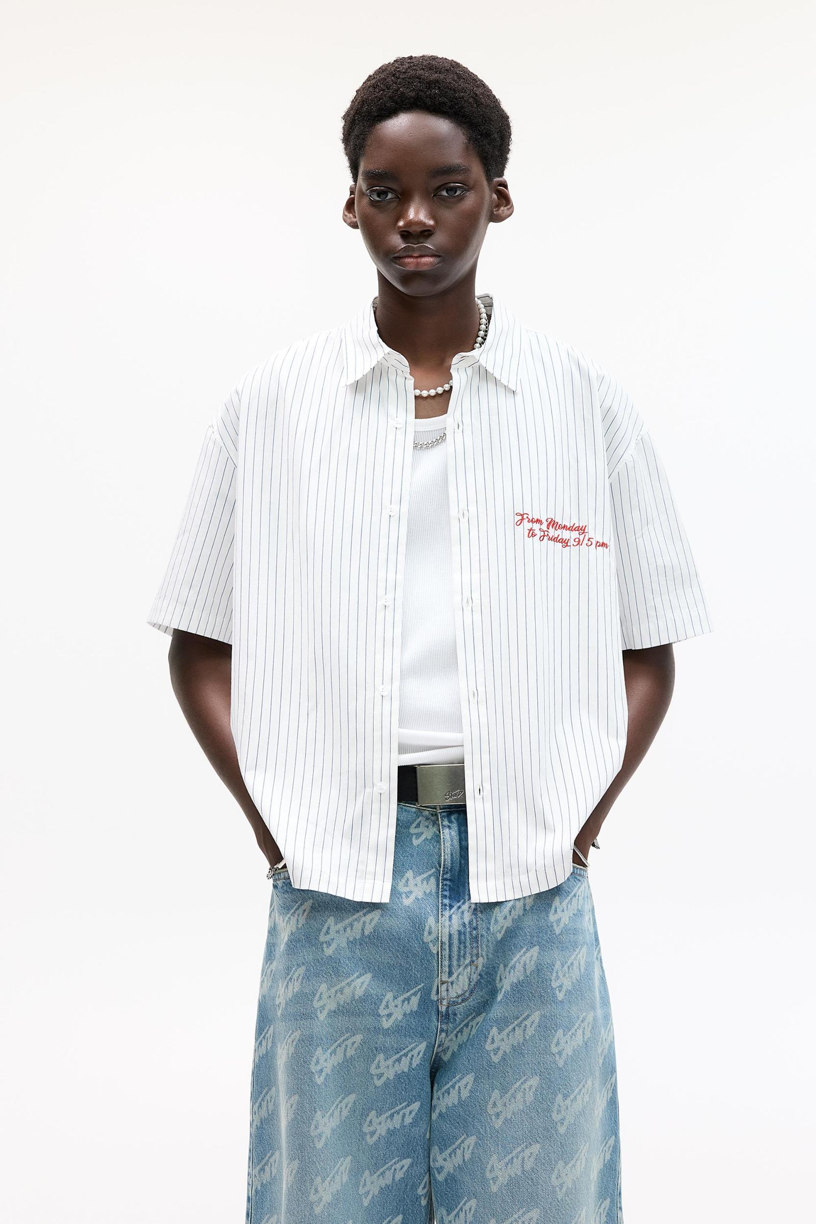 STWD striped short sleeve shirt Product Image