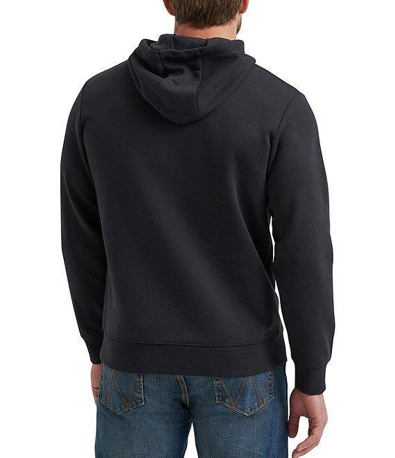 Wrangler® Logo-Detailed Long Sleeve Fleece Hoodie Product Image
