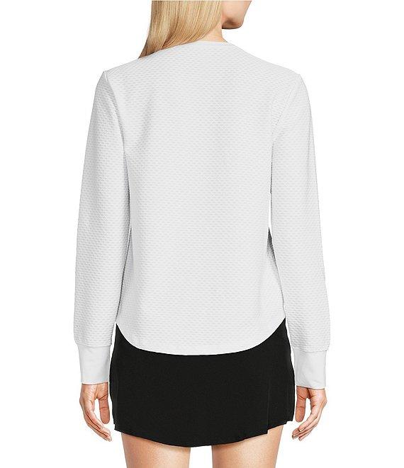 Addison Bay Palmetto Long Sleeve Crew Neck Shirttail T-Shirt Product Image