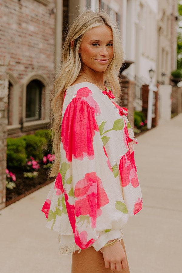 Garden Party Cutie Front Tie Top Product Image