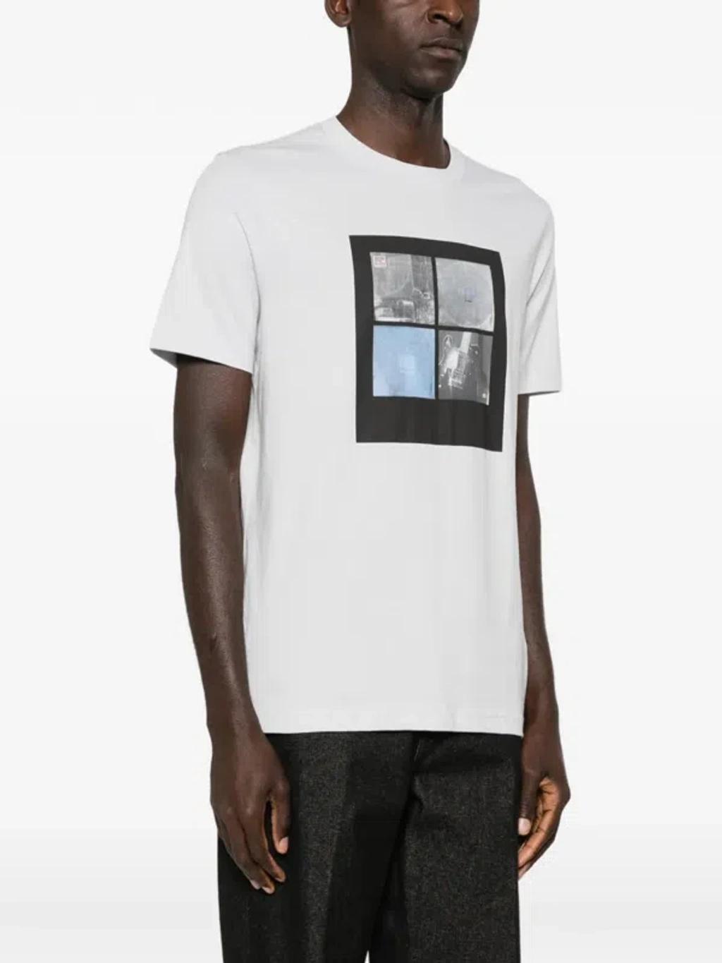 HUGO BOSS Graphic-print T-shirt In White Product Image