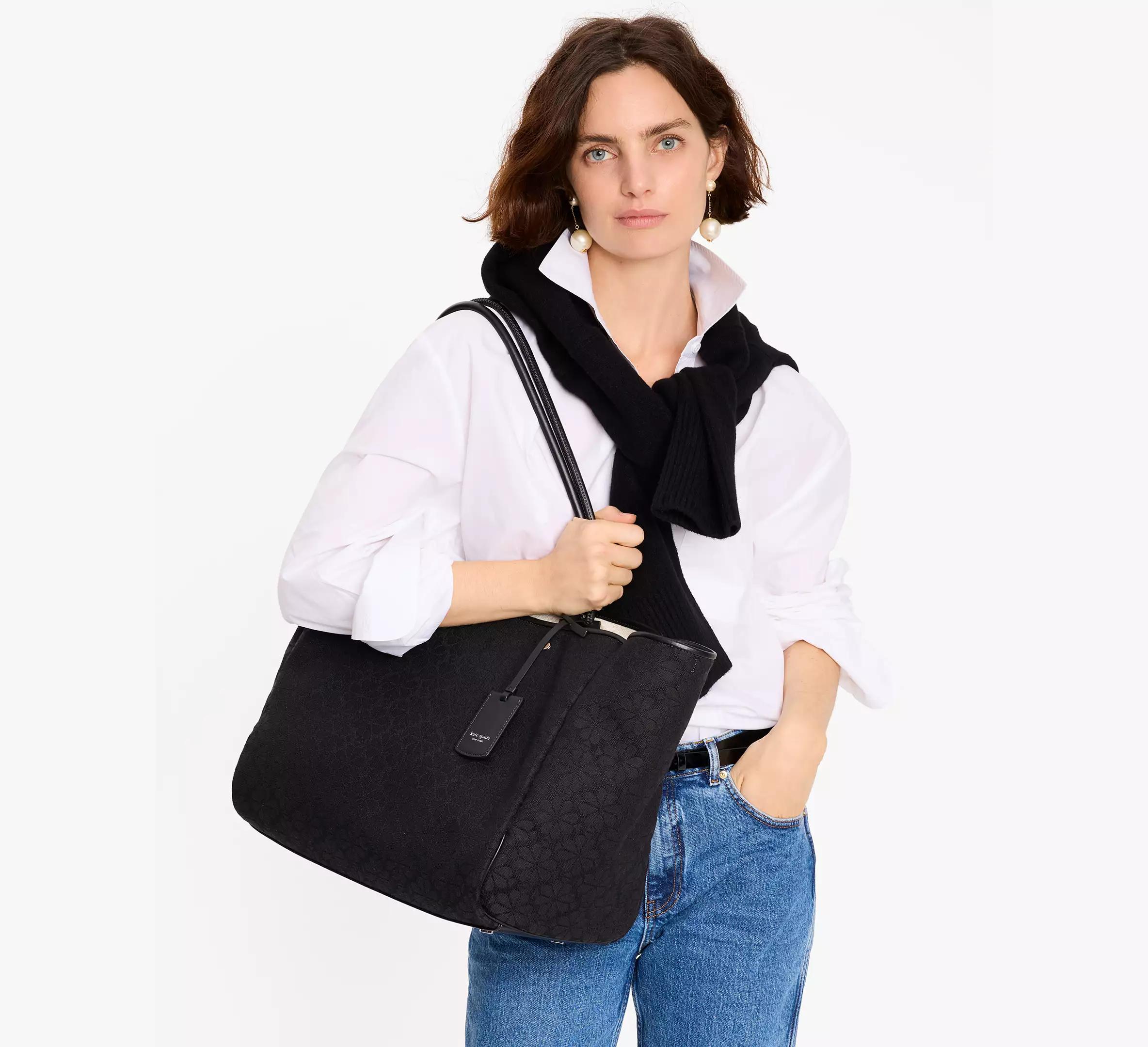 Spade Flower Jacquard Large Everything Tote Product Image