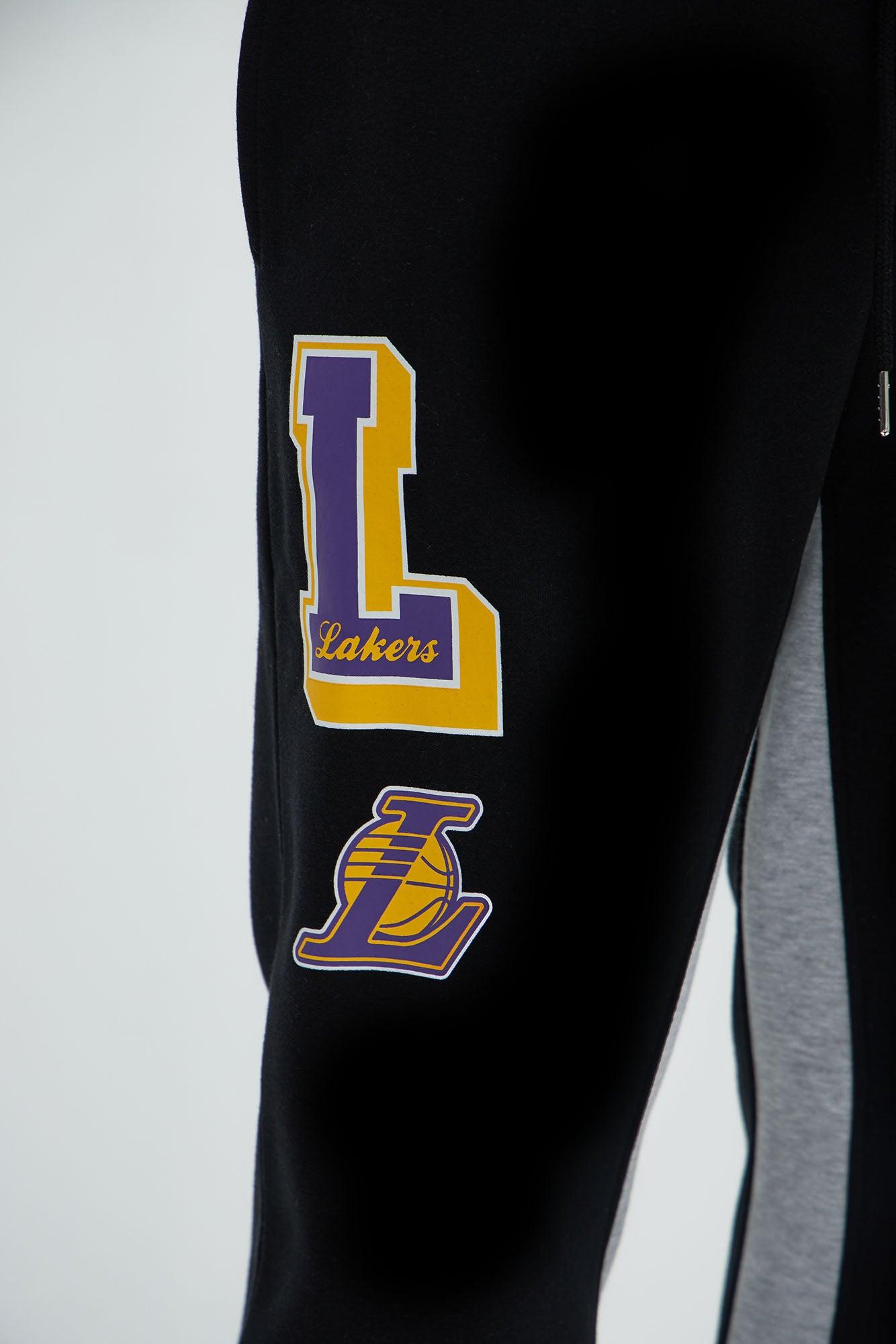 Lakers Backboard Skinny Flare Sweatpants - Black/Purple Male Product Image