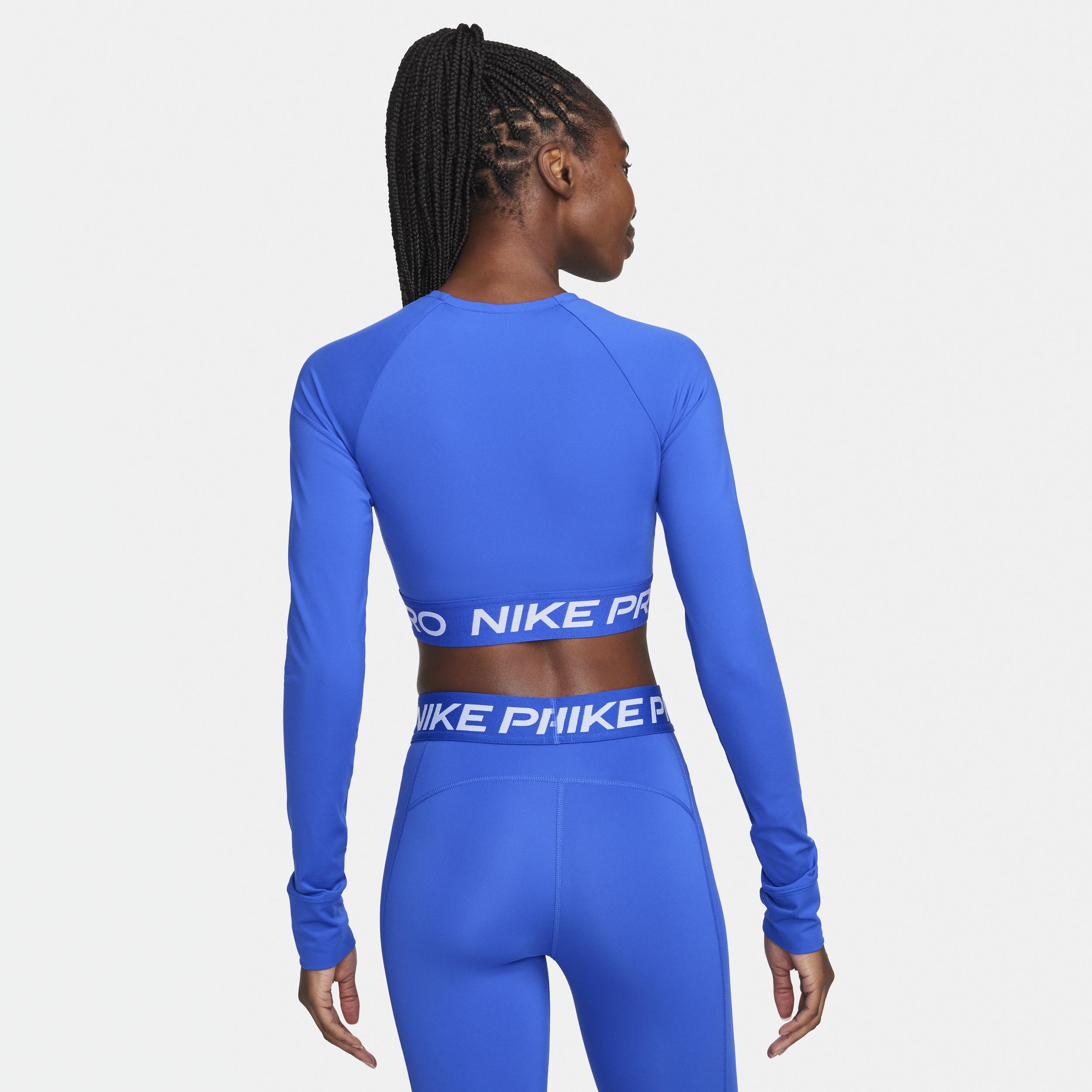 Women's Nike Pro Dri-FIT Cropped Long-Sleeve Top Product Image