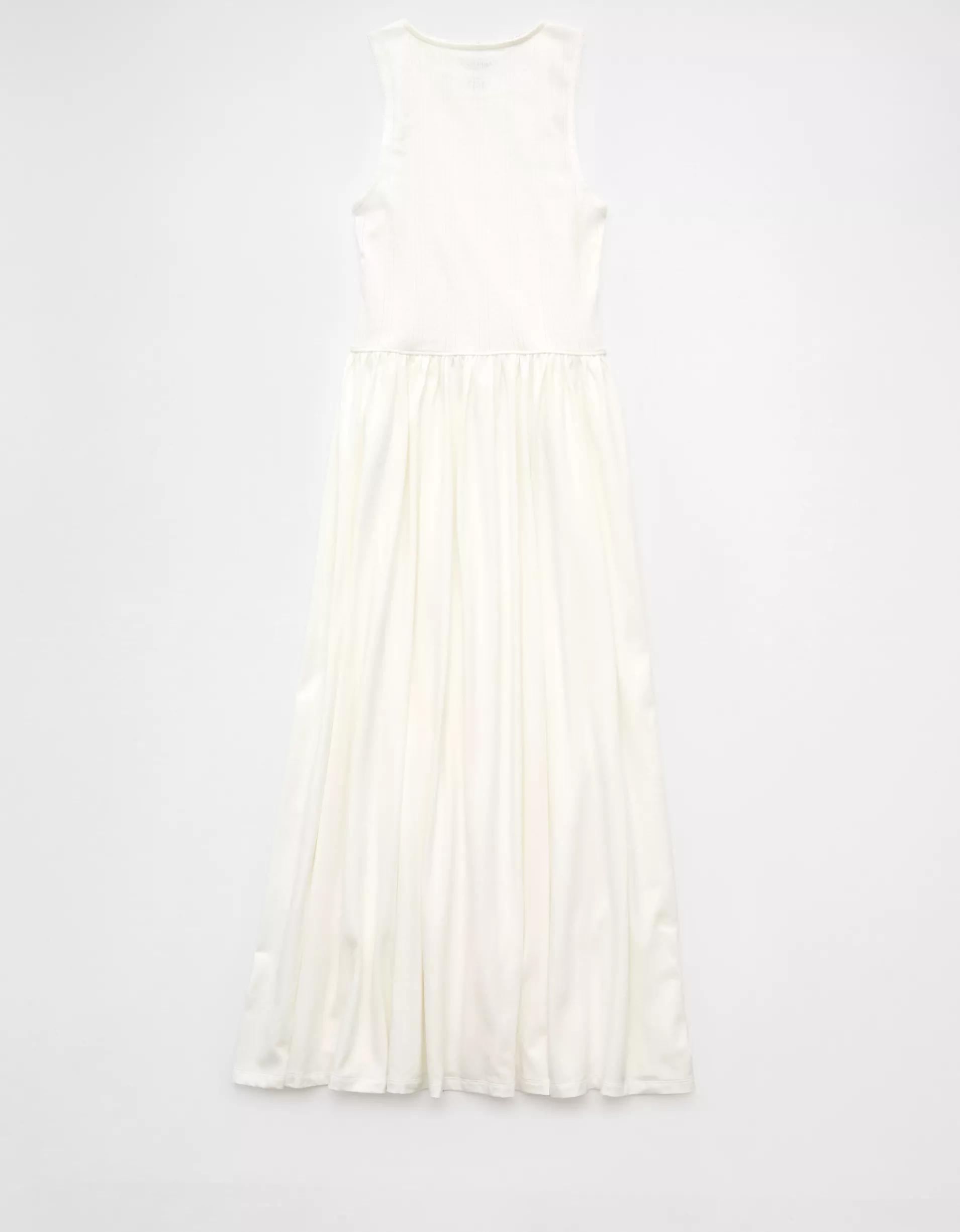 AE Pointelle Knit Midi Dress Product Image