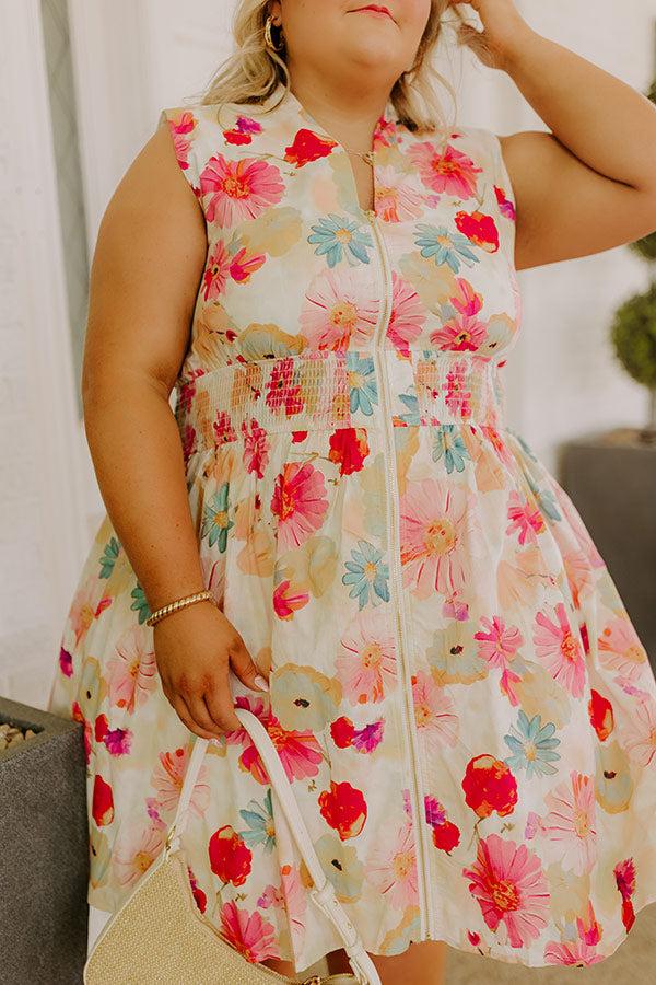 Sunkissed Reverie Floral Mini Dress Curves Product Image