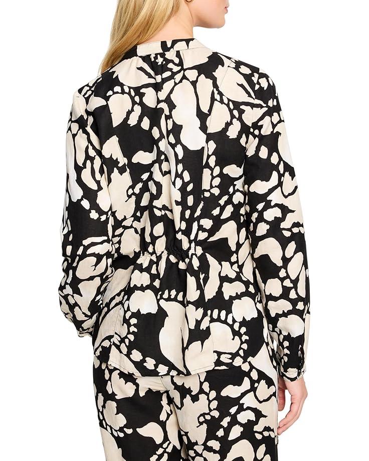 Petite Relaxed Fit Striped Linen Shirt Product Image