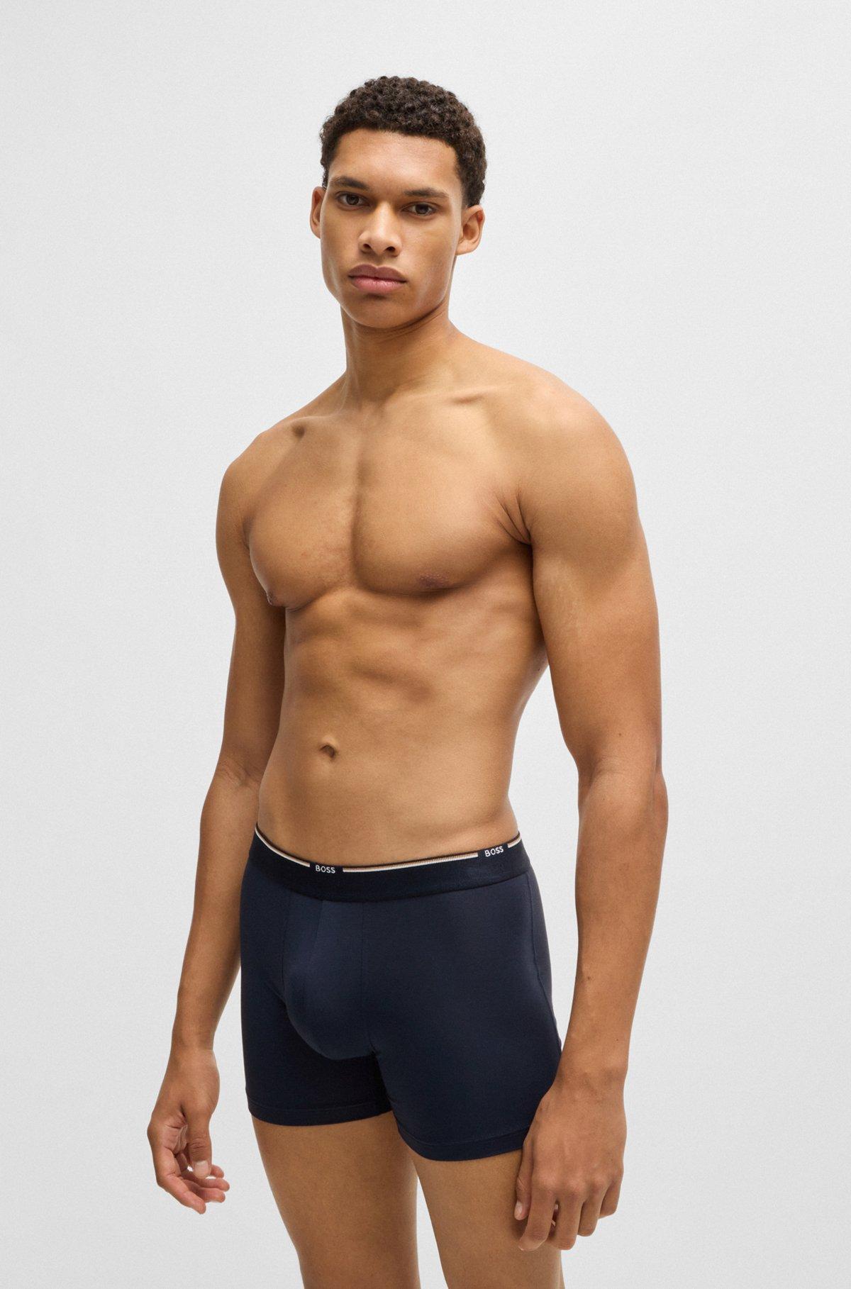 Three-pack of boxer briefs in a bamboo blend Product Image