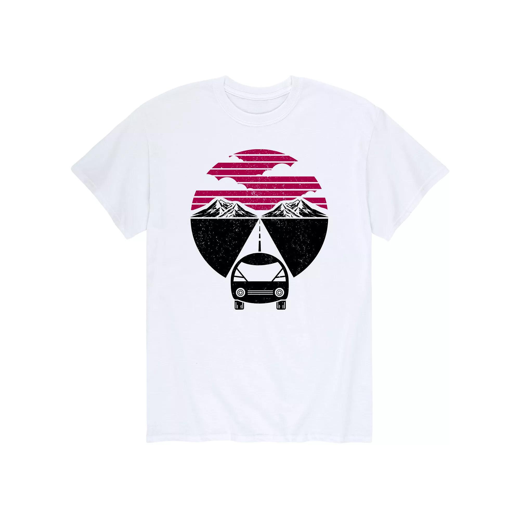 Men's Retro Mountains Car Tee,  Product Image