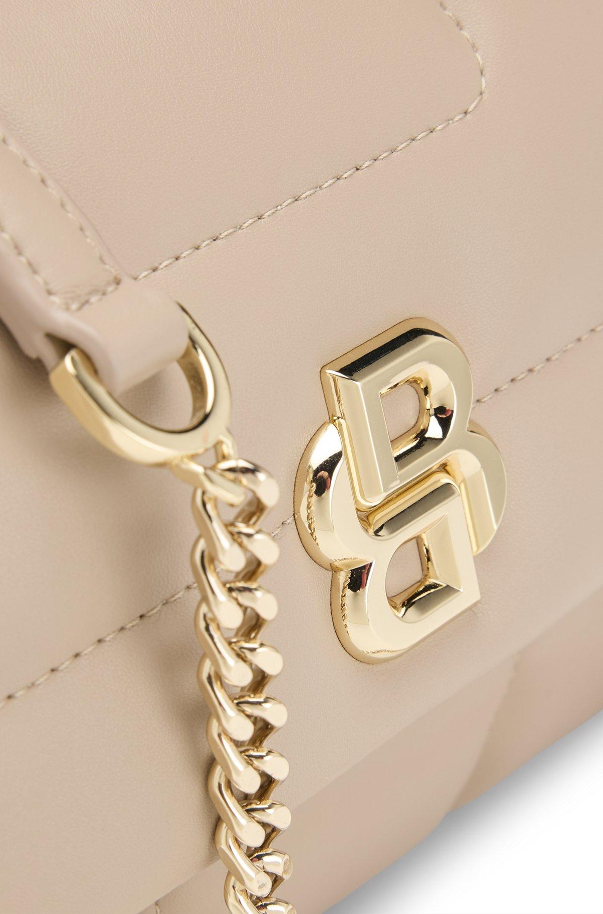 Quilted shoulder bag with Double B monogram hardware Product Image