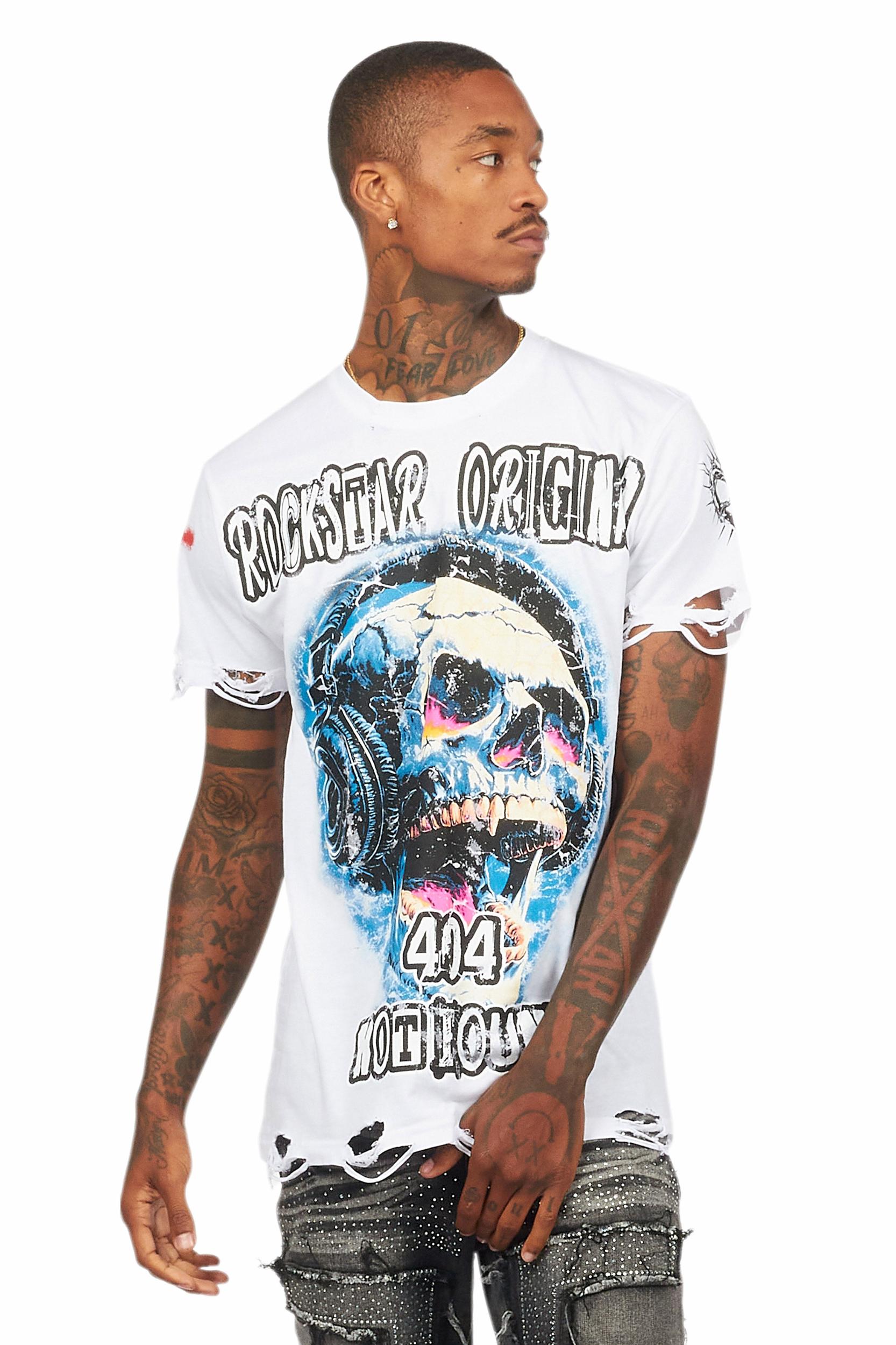 Amare White Graphic T-Shirt Male Product Image