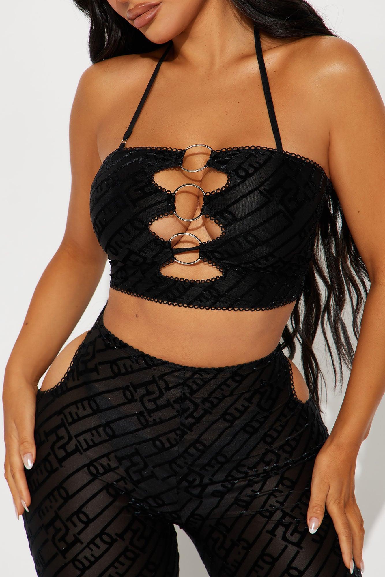 Best Night Out 3 Piece Pant Set - Black Product Image