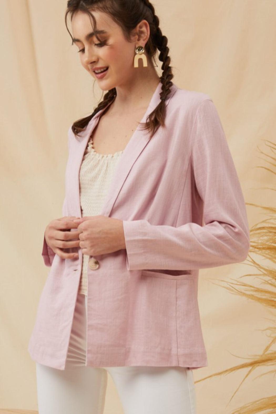 High Waist Linen Short Product Image