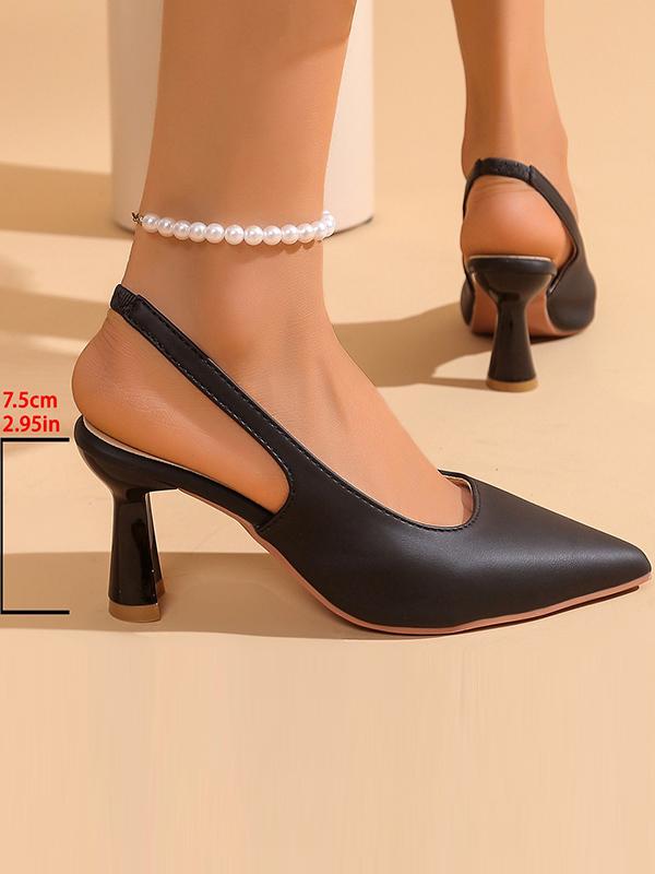 Belt Buckle Pointed-Toe Pumps Sandals Sling Shoes Product Image