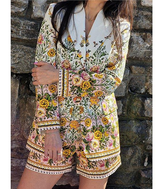 A Loves A Woven Floral High Rise Pleated Front Trouser Coordinating Shorts Product Image