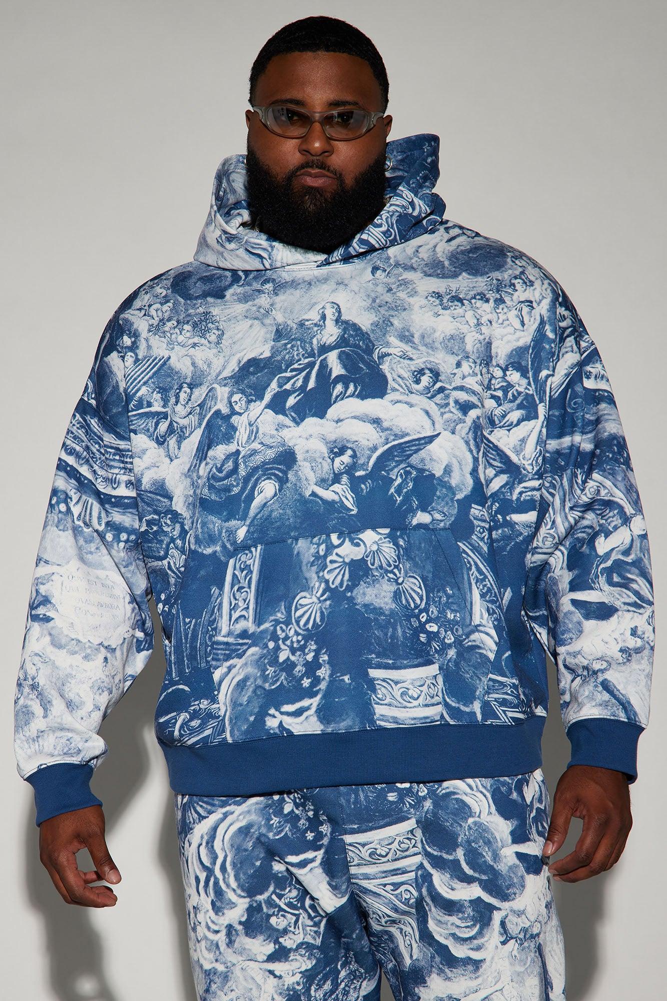 Tyson Renaissance Oversize Hoodie - Blue/combo Product Image