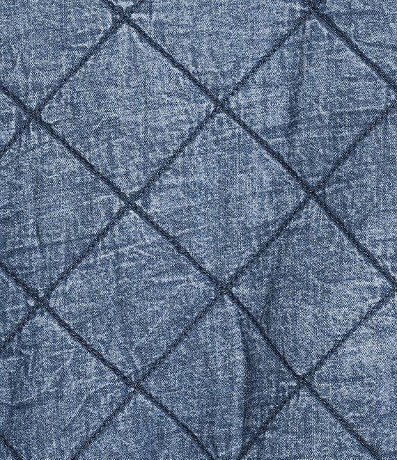 C&V Chelsea & Violet Quilted Denim Vest Product Image