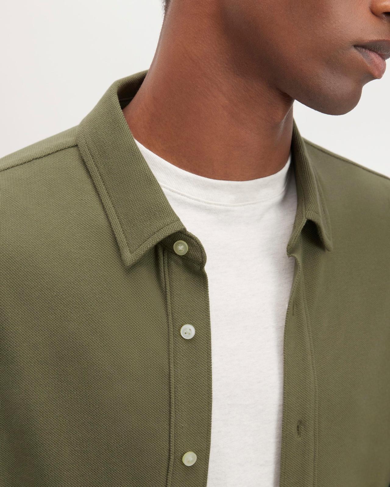 Mens Long-Sleeve Pique Shirt by Everlane Product Image