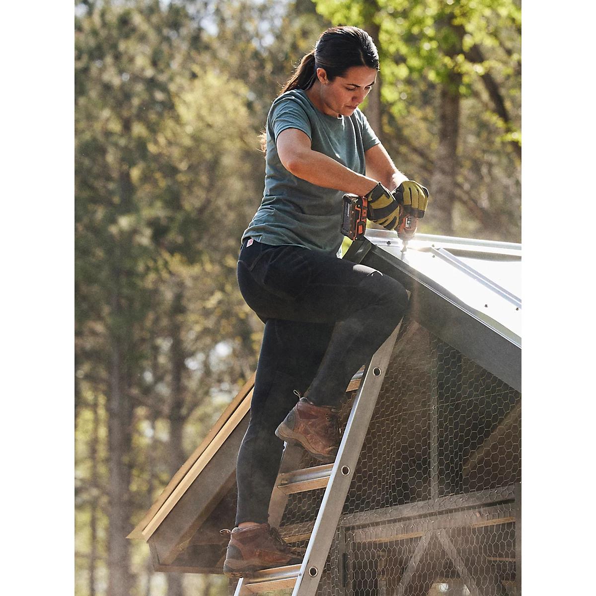 Women's Wrangler® RIGGS Workwear® Short Sleeve Performance T-Shirt in Charcoal Product Image