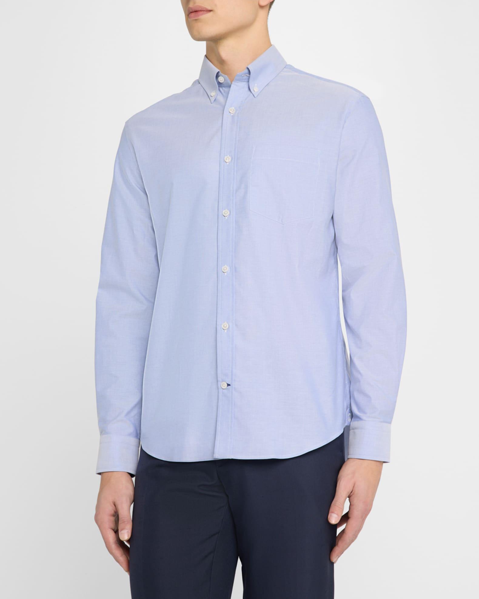 Men's Cotton Oxford Button-Collar Sport Shirt Product Image