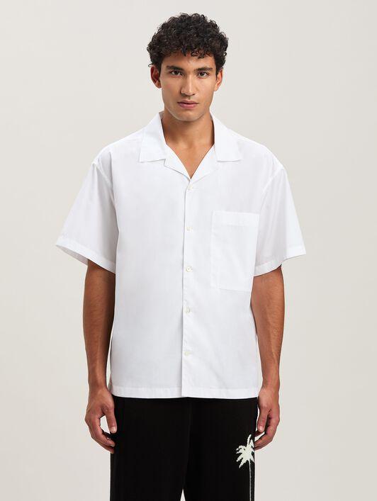 CURVED LOGO CLASSIC SHIRT SS WHITE - BLA Product Image