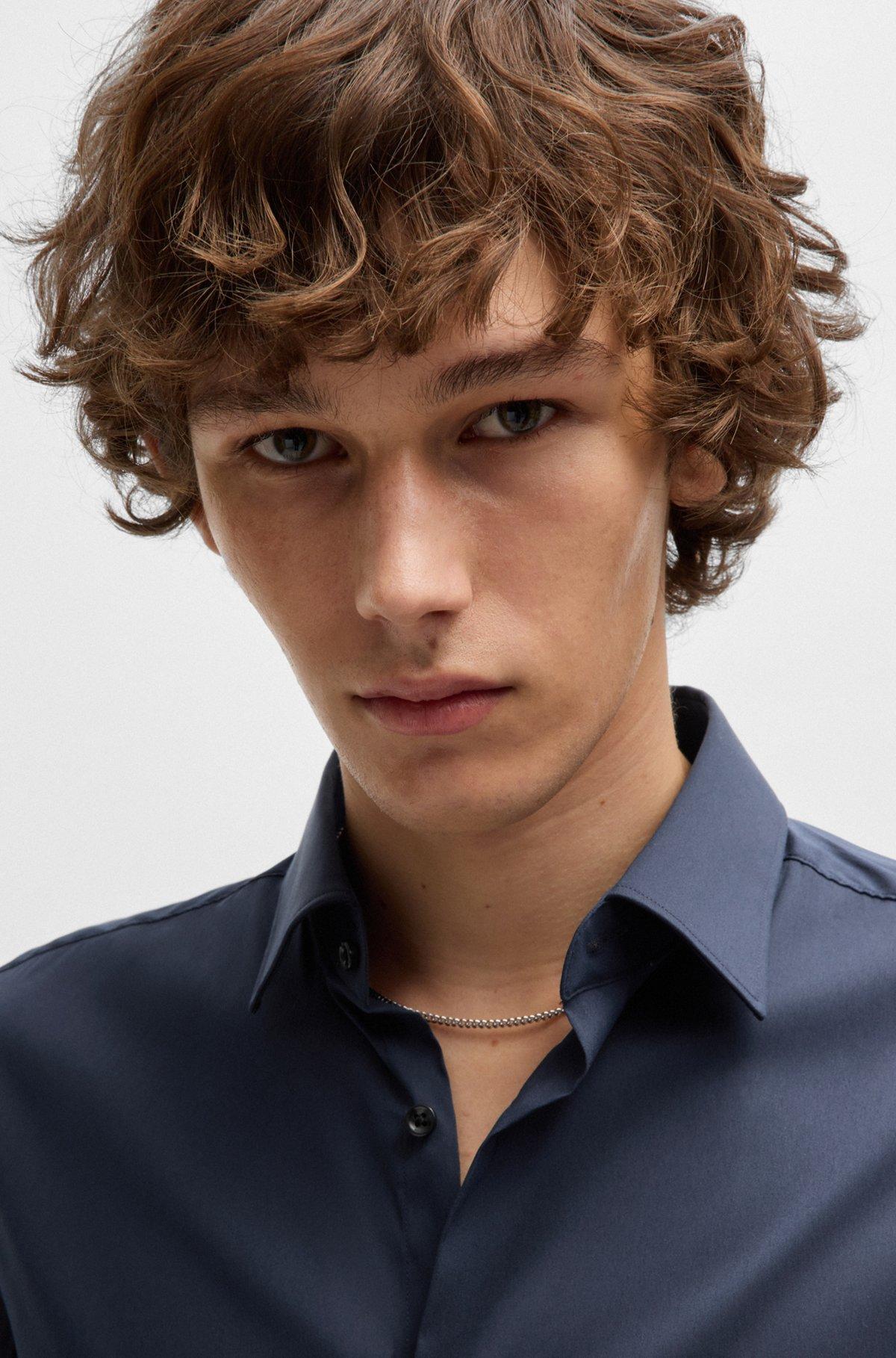 Slim-fit shirt in poplin Product Image