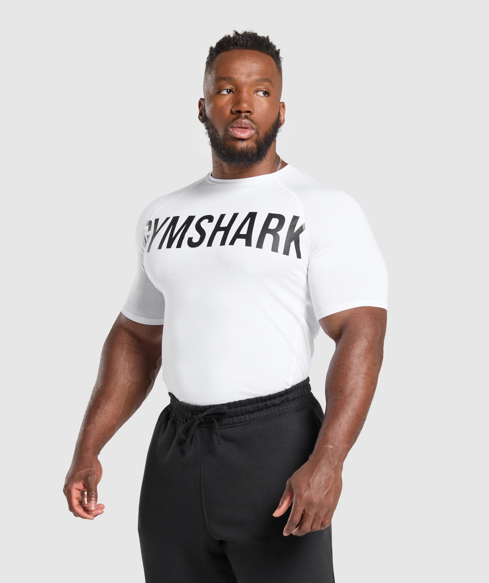 Gymshark Prime T-Shirt - White Male Product Image
