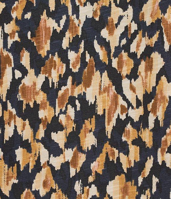 Westbound Plus Size Celestial Chalk Leopard 3/4 Sleeve Crew Neck Knit Top Product Image