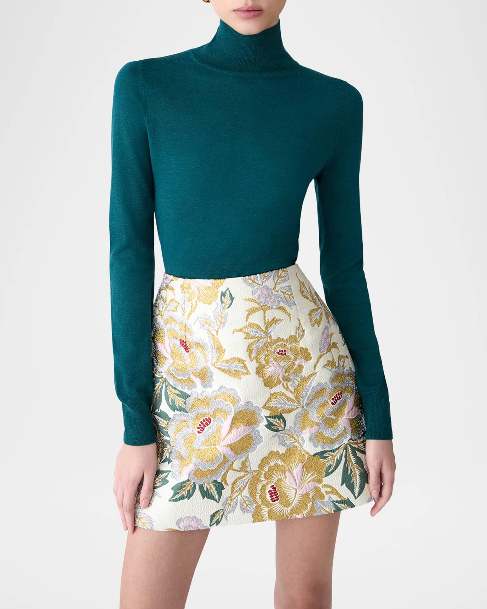 Turtleneck Wool-Silk Sweater Product Image