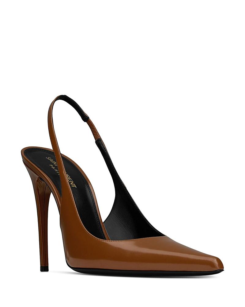 Womens Vendome Slingback Pumps in Glazed Leather Product Image