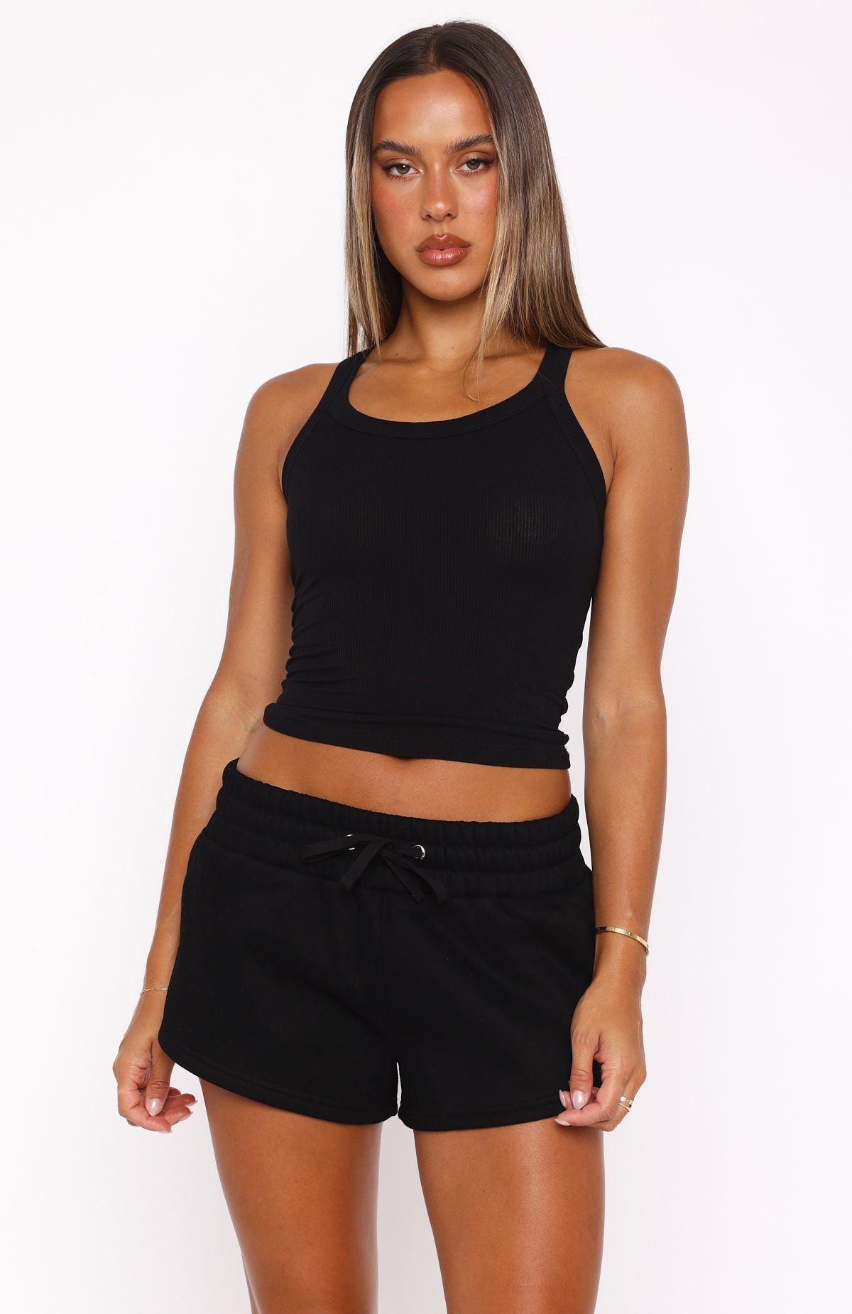 You Left Me Shorts Black Product Image