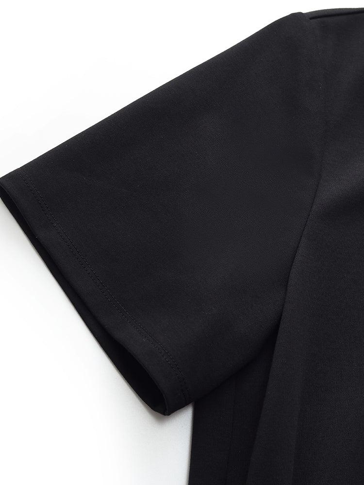 Cotton Patchwork Gathered Waist Women Maxi Dress Product Image