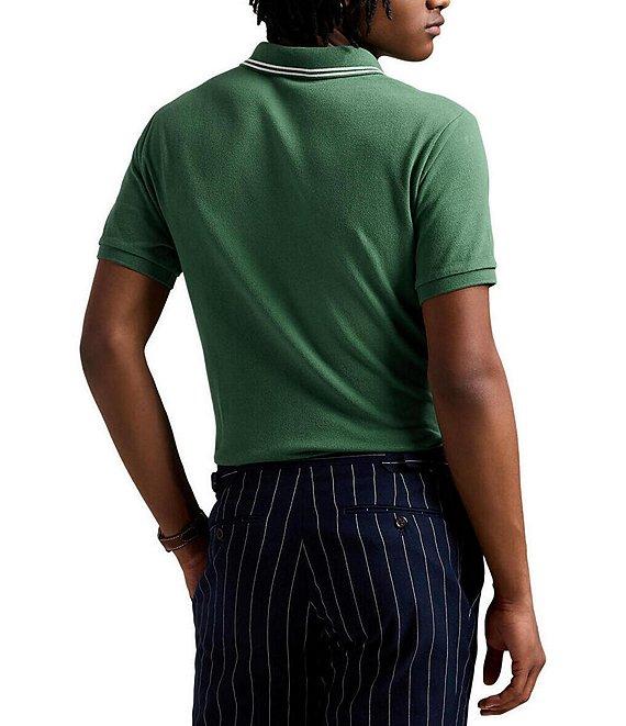 Polo Ralph Lauren Custom Slim Polo Bear Mesh Short Sleeve Polo Shirt Product Image