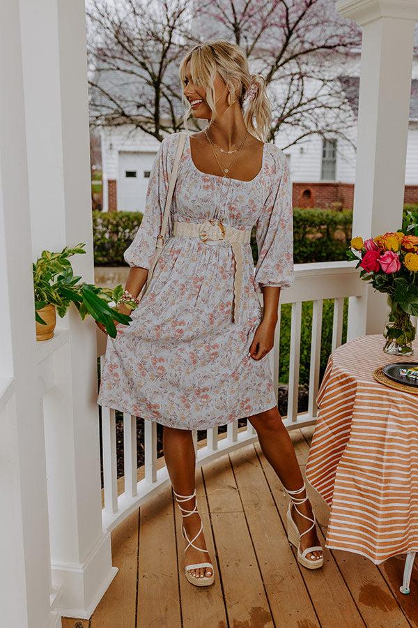 Fresh Blossoms Off Shoulder Dress Product Image