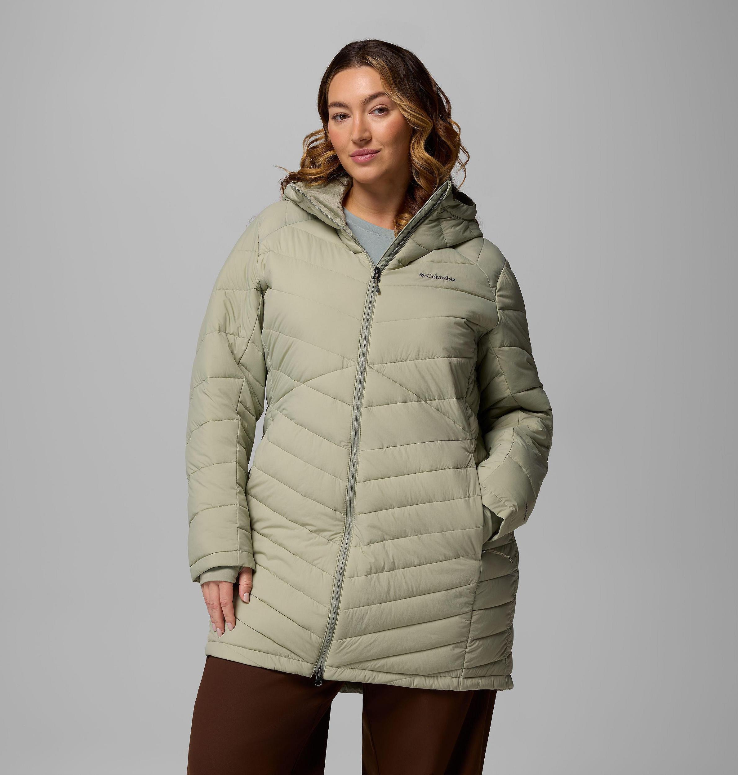 Columbia Womens Joy Peak II Mid Hooded Jacket - Plus Size- Product Image
