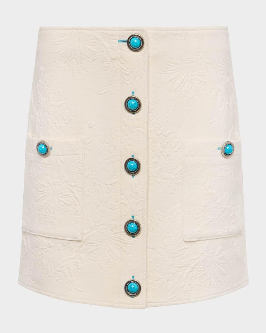 Truman Floral Embossed Mini Skirt Product Image