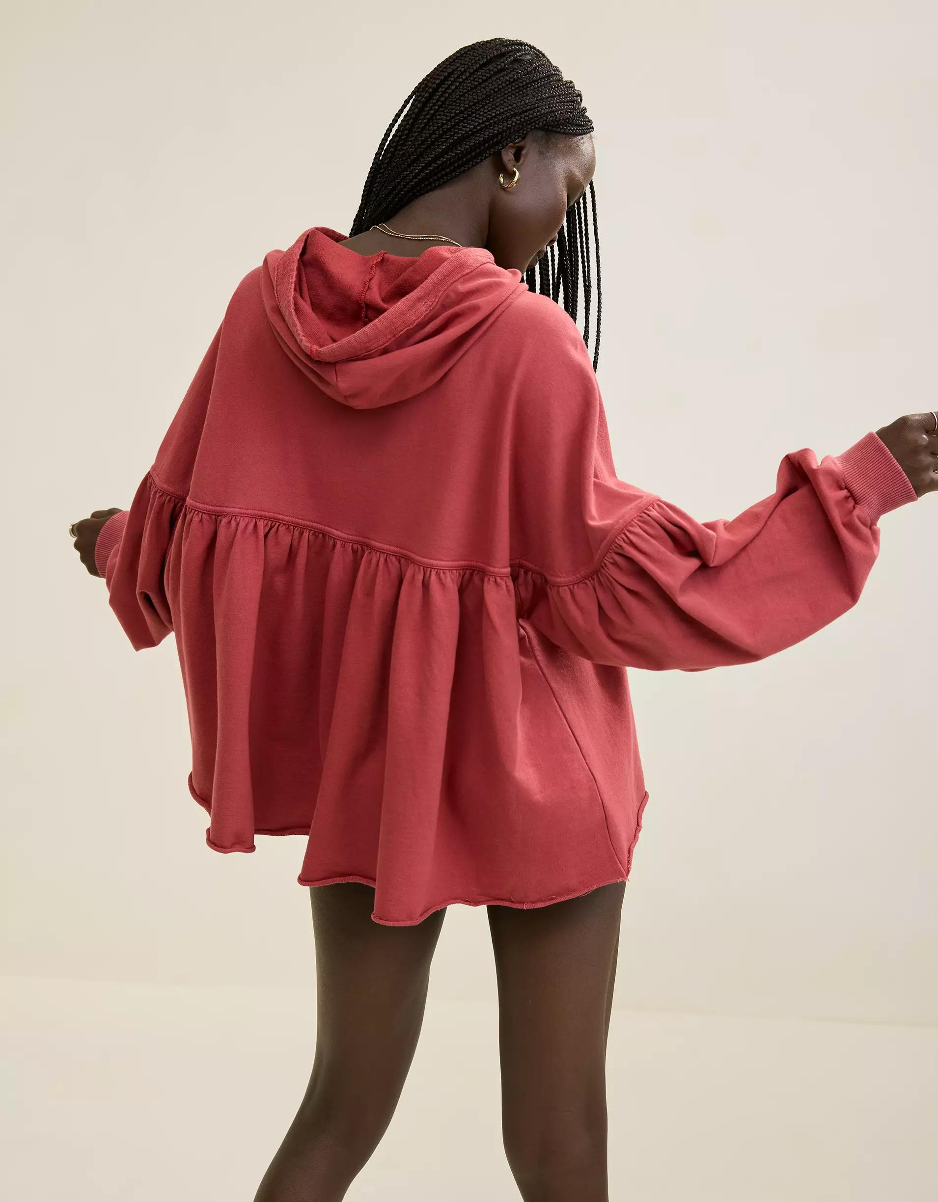 Aerie Peplum Hoodie Product Image