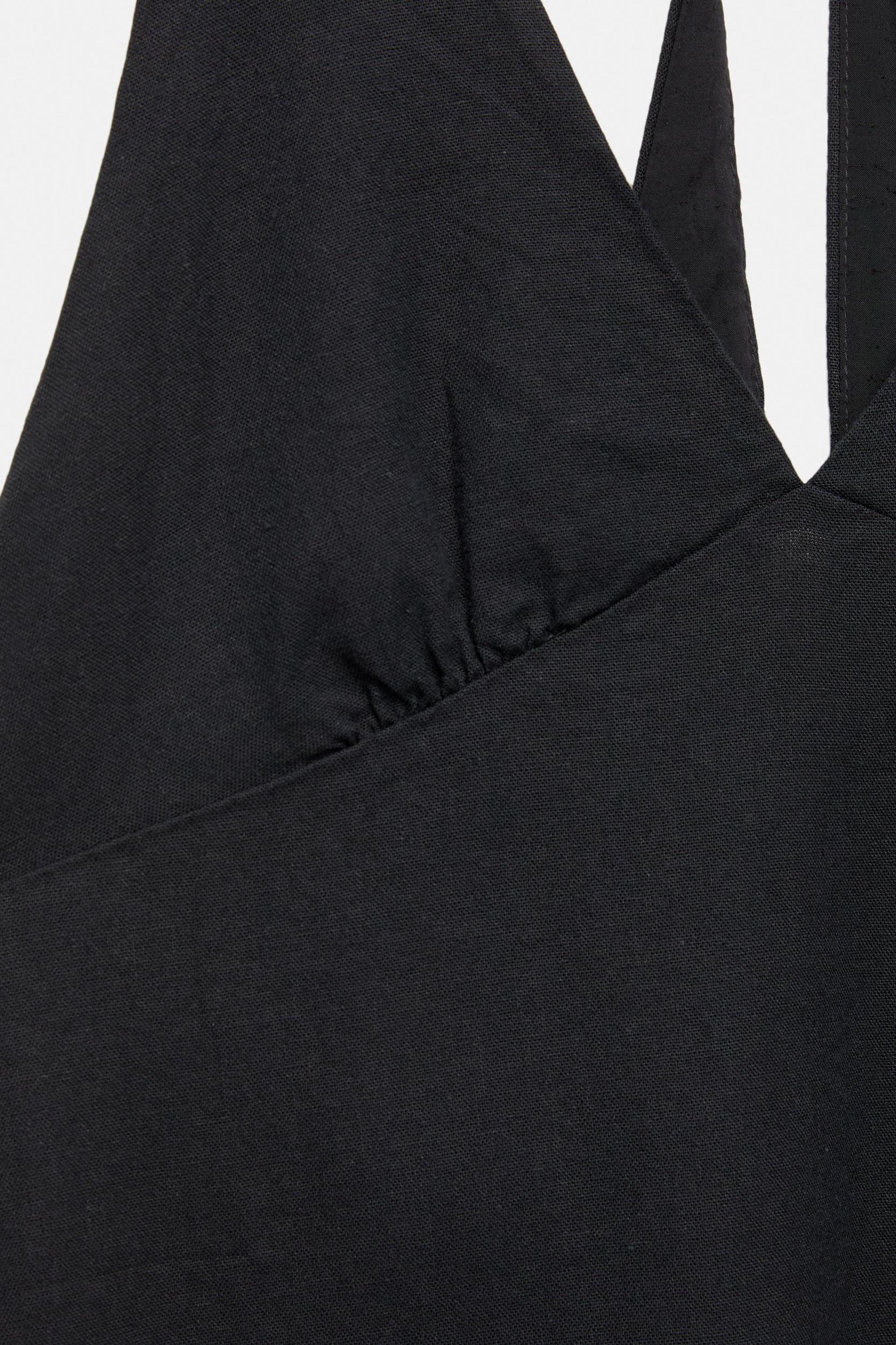 Linen blend halter top Product Image