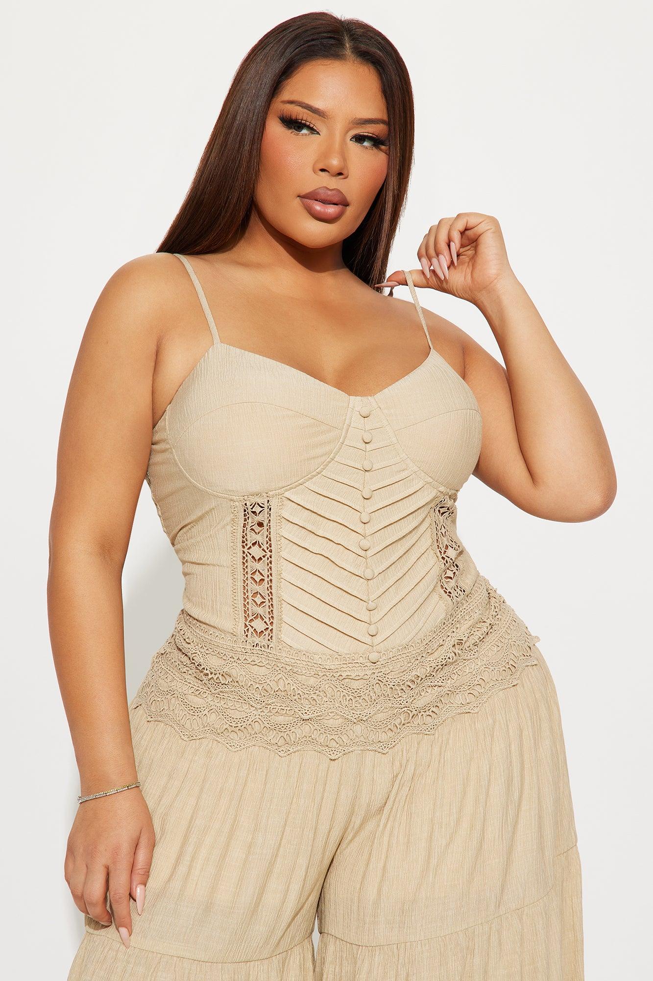 Dream Haze Jumpsuit - Taupe Product Image