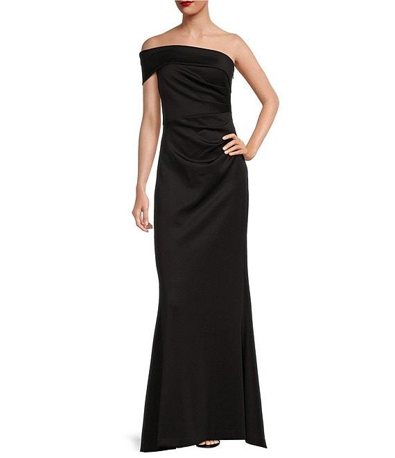 Eliza J Stretch Off-the-Shoulder Sleeveless Gown Product Image