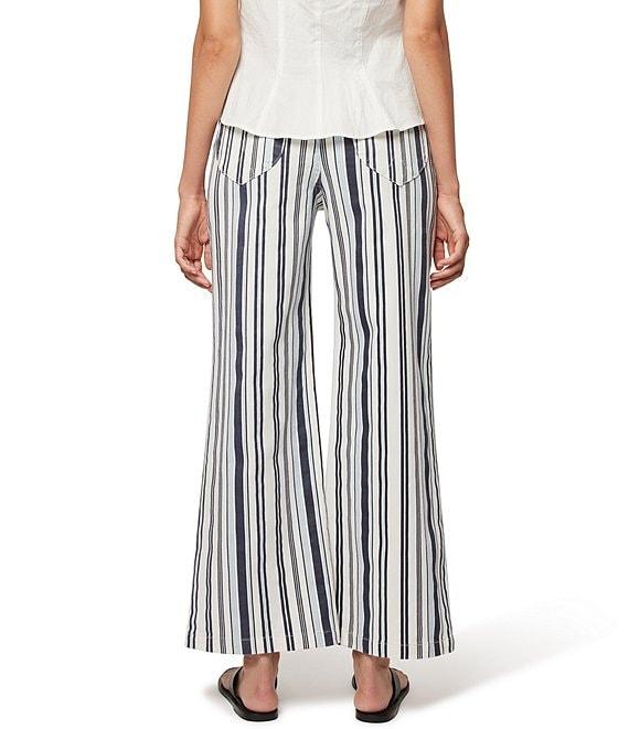 Rolla's Sailor Stripe Denim High Rise Wide Flare Leg Jeans Product Image