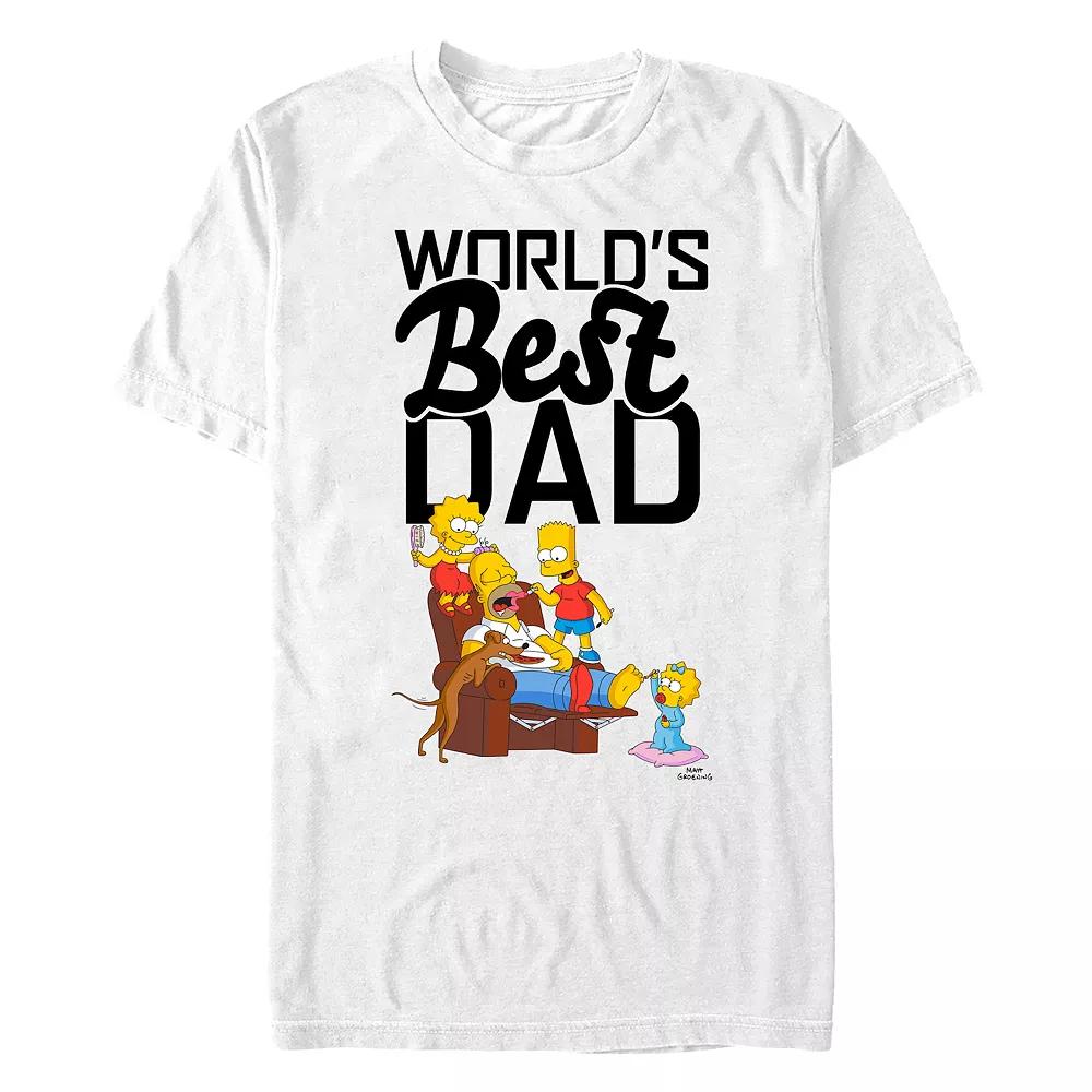 Men's The Simpson's World's Best Dad Scene Graphic Tee,  Product Image