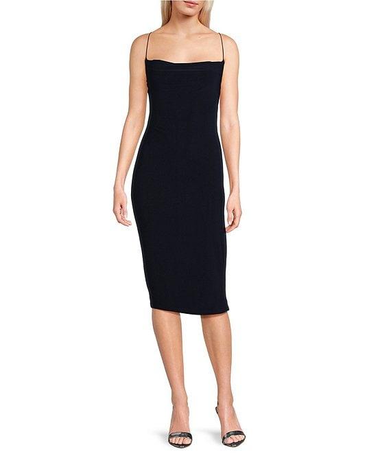 B. Darlin Cowl Neck Sleeveless Midi Dress Product Image