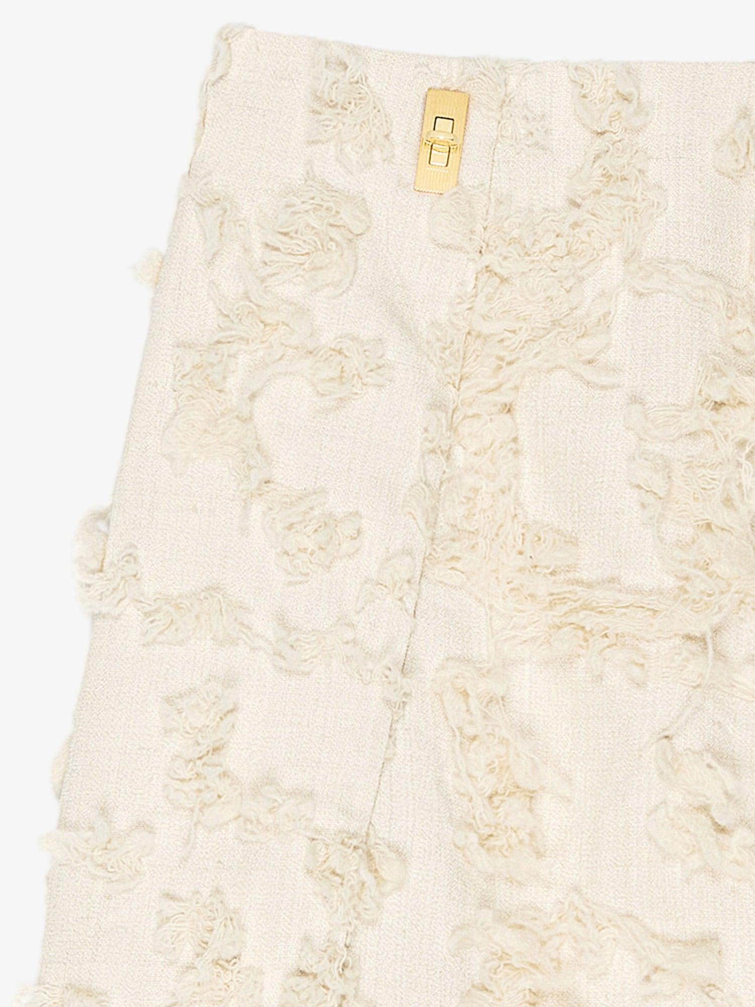 Blouse in linen with laces with 4G embroidery Product Image
