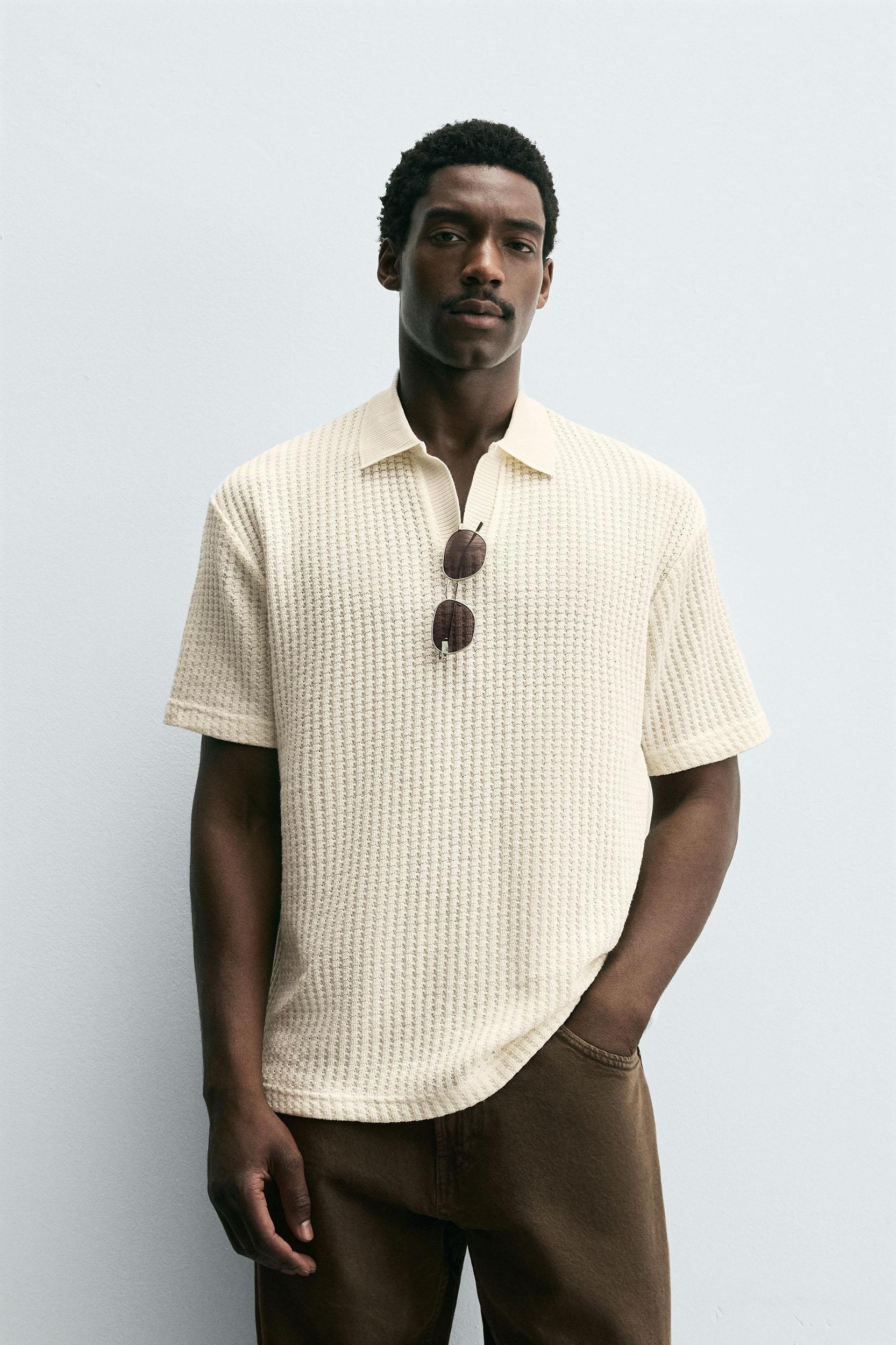 TEXTURED POLO SHIRT Product Image