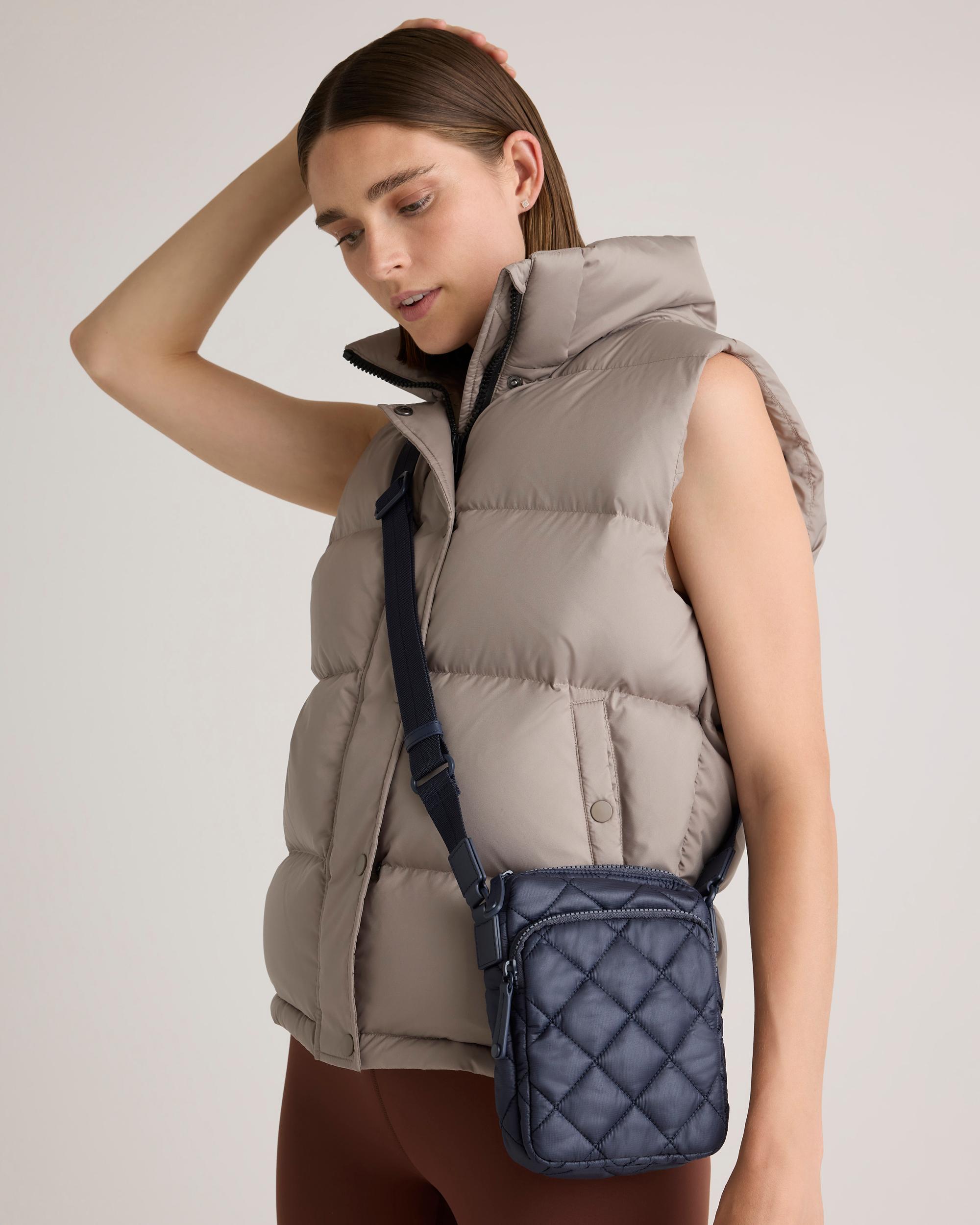 Quince | Women's Transit Quilted Phone Crossbody Nylon Product Image